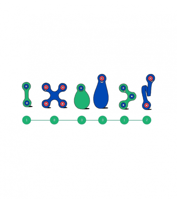 Gioco di costruzione magnetico - Itsy Pack