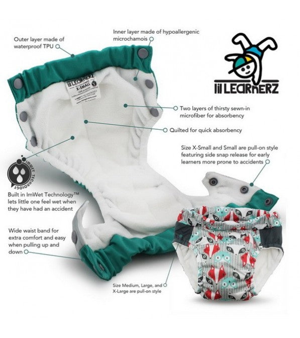 Lil Learnerz - Coppia di Mutandine Trainer - XS (6,8 - 11,3 kg)