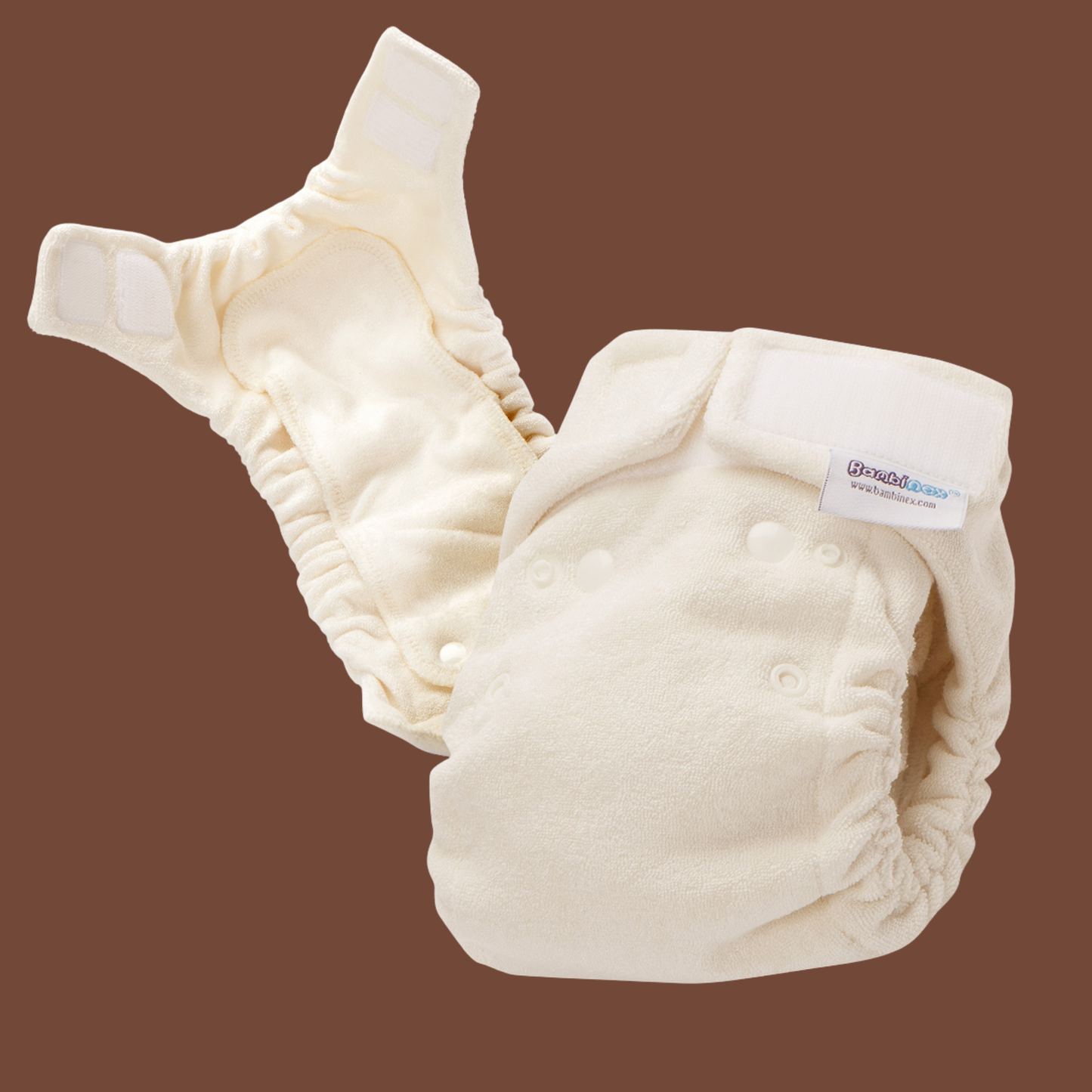 Pannolino lavabile fitted in spugna di bamboo - TAGLIA 1 (3,5-10 kg)