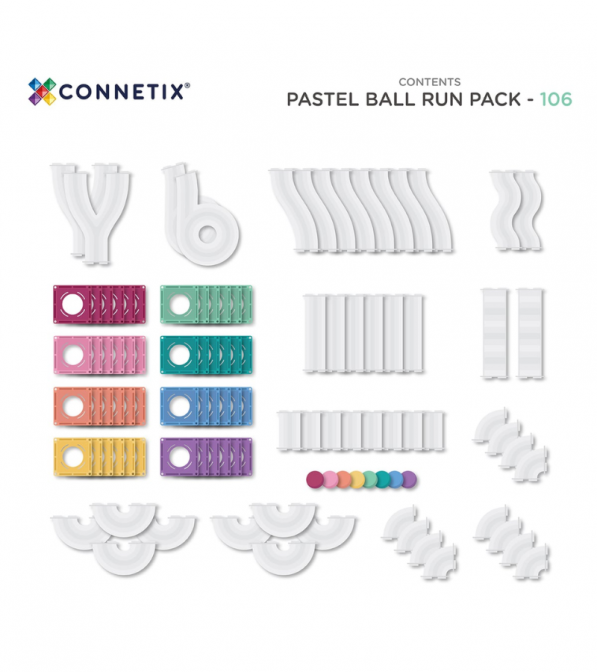 Tessere magnetiche Connetix - gamma Pastel