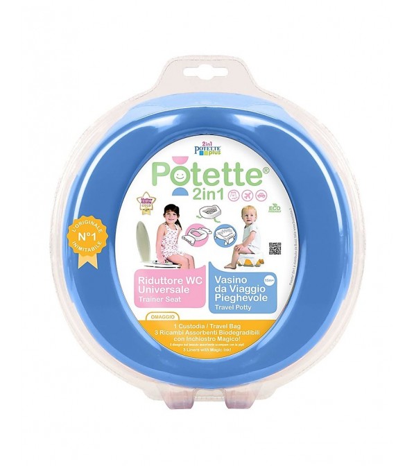 Vasino portatile e riduttore WC Potette 2 in 1