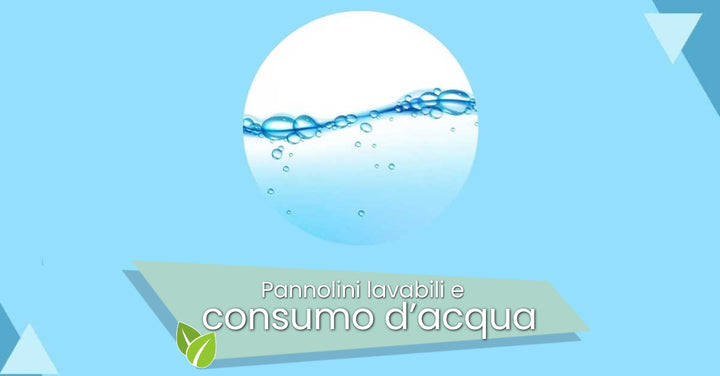 Pannolini lavabili e consumo d'acqua: i dati