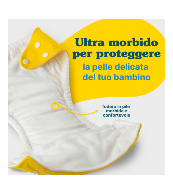 5X Pannolino lavabile Pocket One Size - Charlie Banana