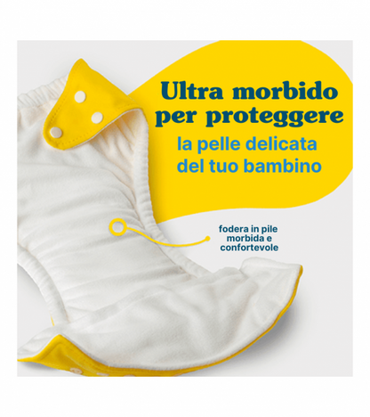 5X Pannolino lavabile Pocket One Size - Charlie Banana