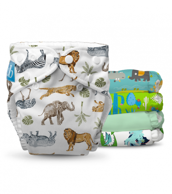 5X Pannolino lavabile Pocket One Size - Charlie Banana