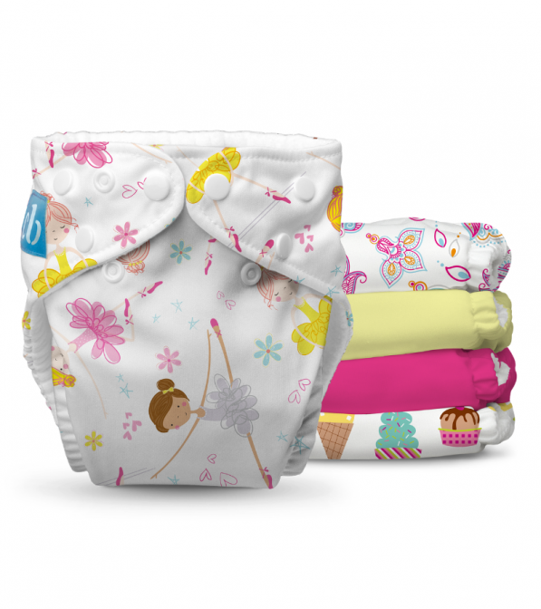 5X Pannolino lavabile Pocket One Size - Charlie Banana