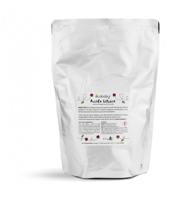 Acido Citrico 1kg - Prodotto Ecologico Naturale per Bucato e Casa