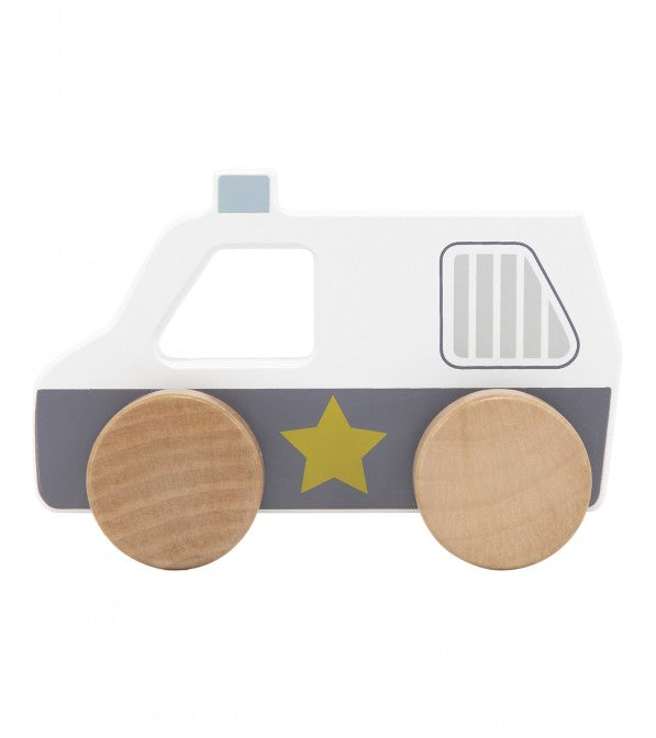 Auto della polizia in legno