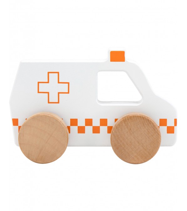 Autoambulanza in legno