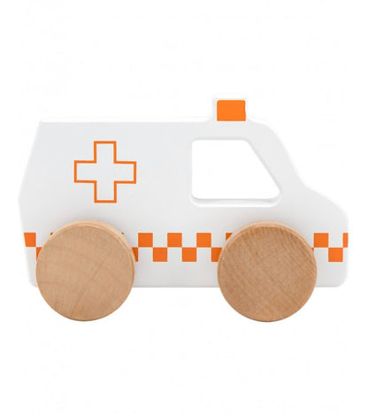 Autoambulanza in legno