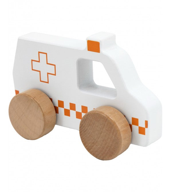 Autoambulanza in legno