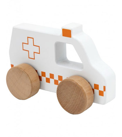 Autoambulanza in legno