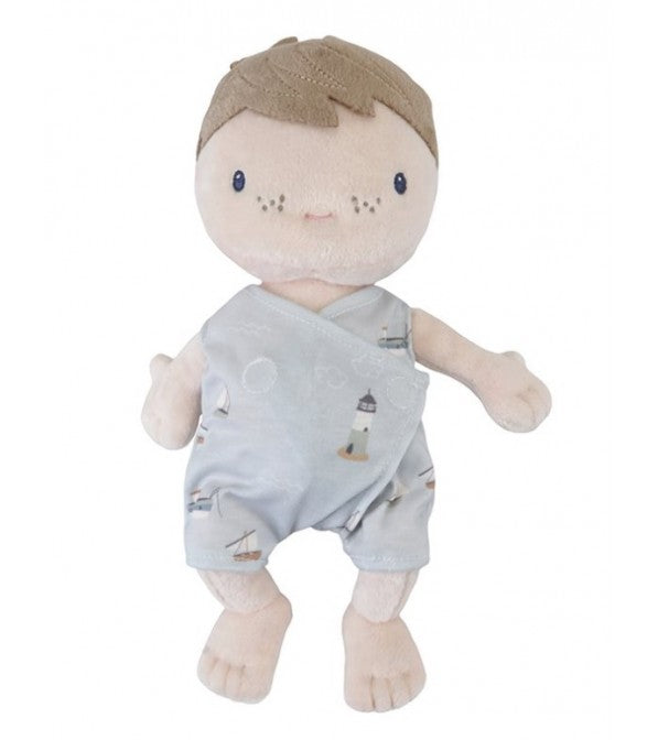 Bambola neonato con culla e accessori