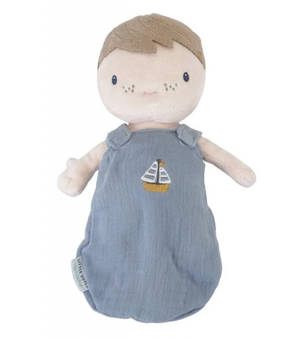 Bambola neonato con culla e accessori