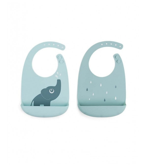 Bavaglini in silicone alimentare - 2 pz.