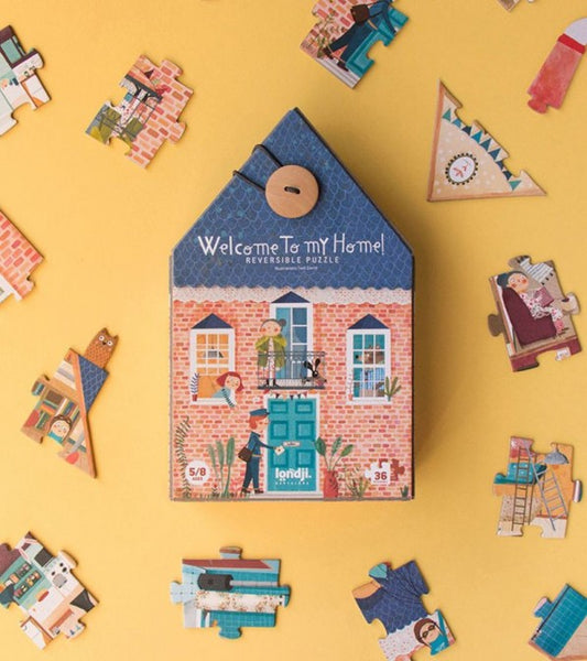 Benvenuti nella mia casa! Puzzle Reversibile