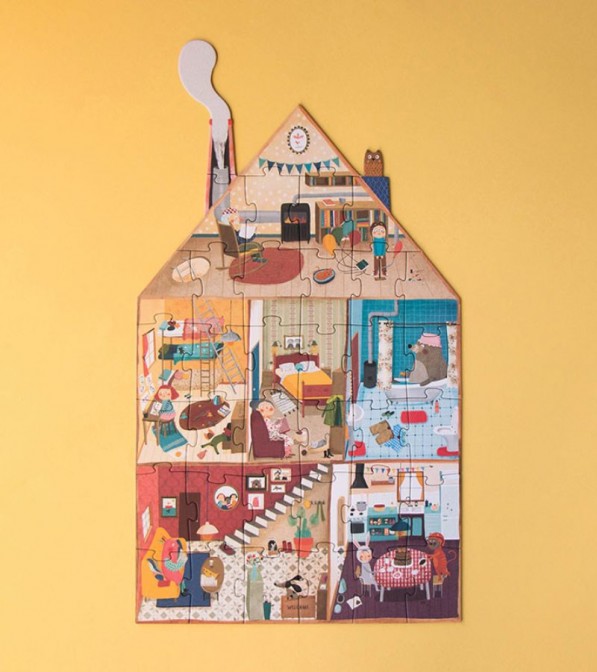Benvenuti nella mia casa! Puzzle Reversibile