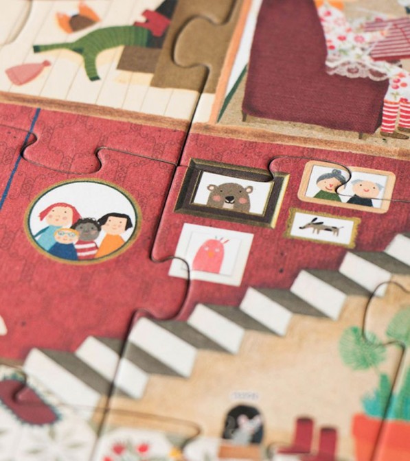 Benvenuti nella mia casa! Puzzle Reversibile