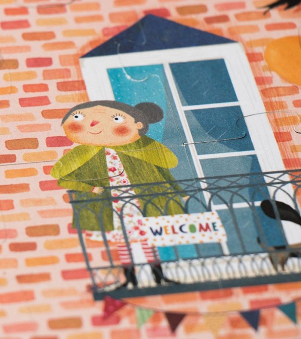Benvenuti nella mia casa! Puzzle Reversibile