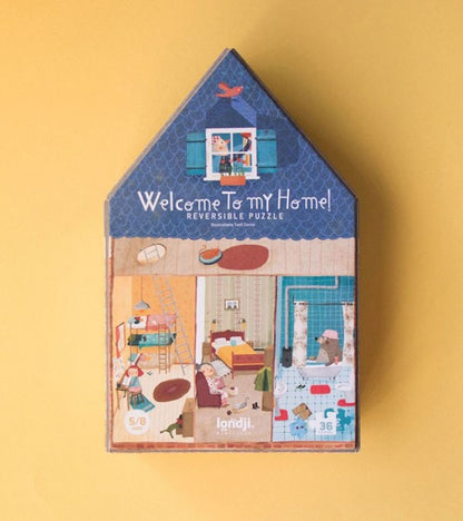 Benvenuti nella mia casa! Puzzle Reversibile