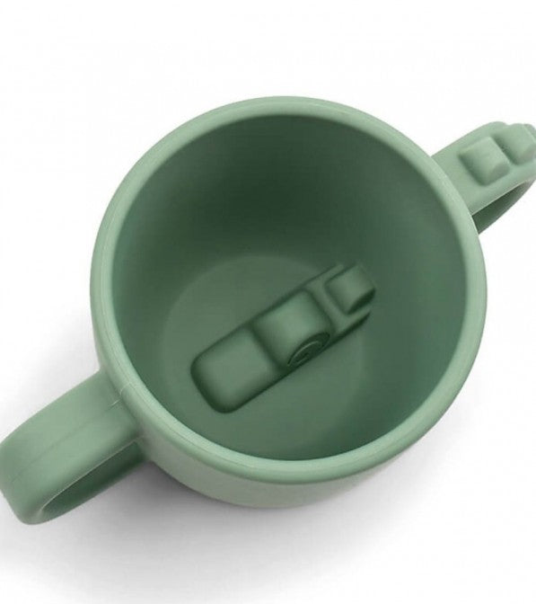 Bicchiere in silicone con manici