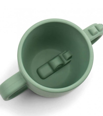 Bicchiere in silicone con manici