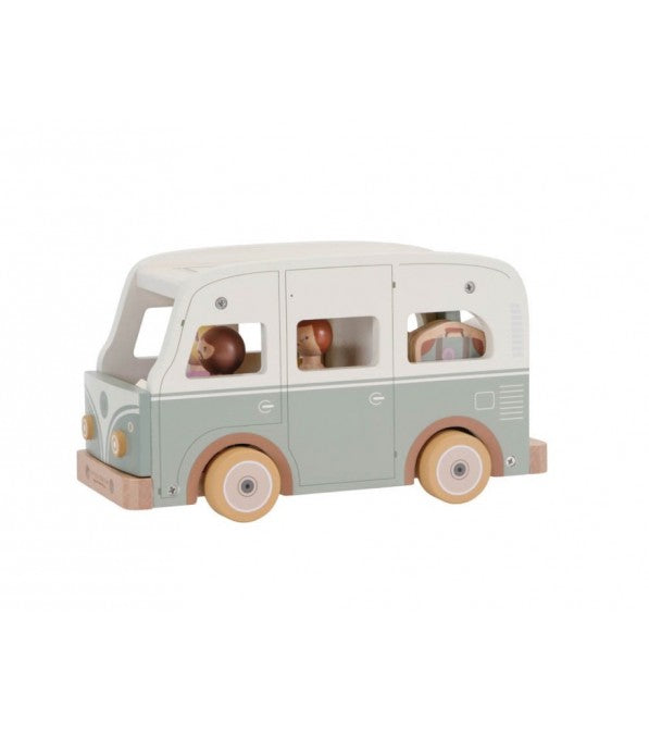 Camper in legno con personaggi