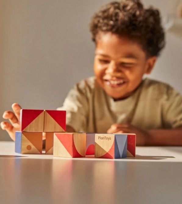Cubetti puzzle in legno