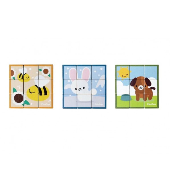 Cubetti puzzle in legno