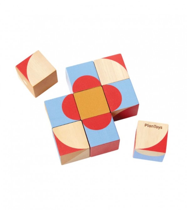 Cubetti puzzle in legno