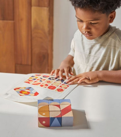 Cubetti puzzle in legno