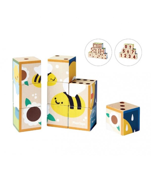 Cubetti puzzle in legno
