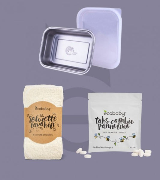 Detergente in pastiglie solubili per il cambio pannolino