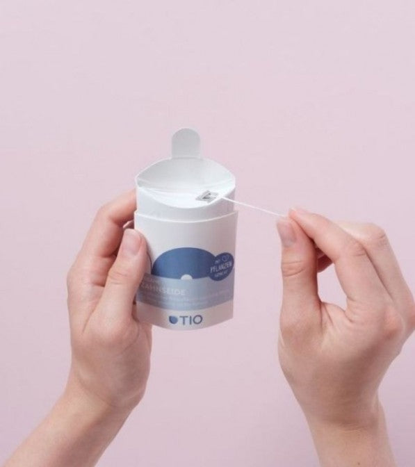 Filo interdentale vegan con dispenser
