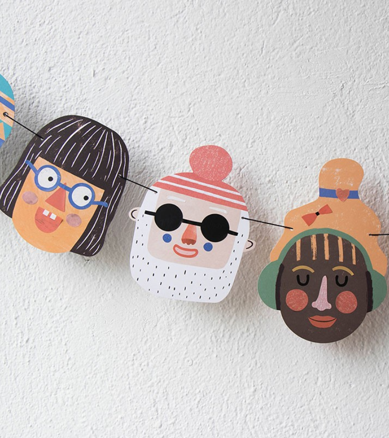 Make New Friends – Kit creativo Londji per inventare facce e ghirlande