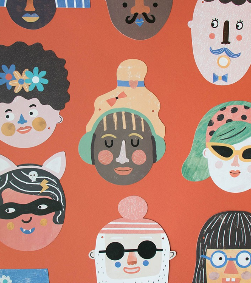 Make New Friends – Kit creativo Londji per inventare facce e ghirlande