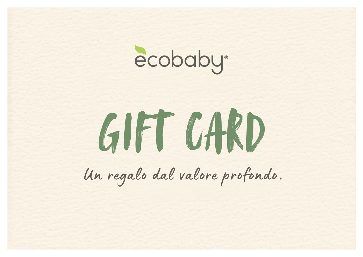 Gift Card Ecobaby