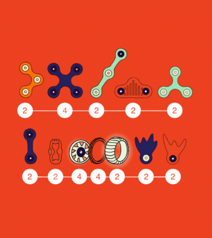 Gioco di costruzione in carta sintetica - Glow-in-the-Dark