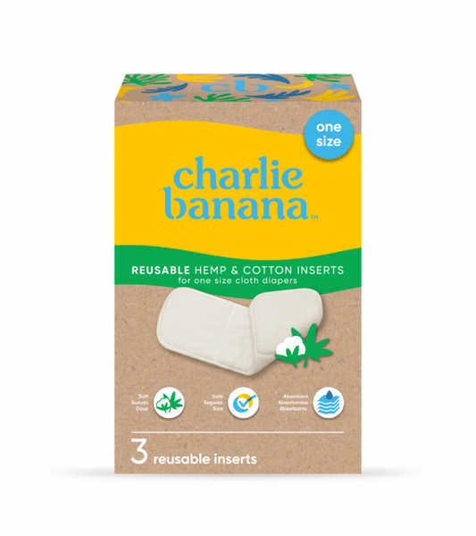 Inserti in Canapa e Cotone Charlie Banana - 3 pz.