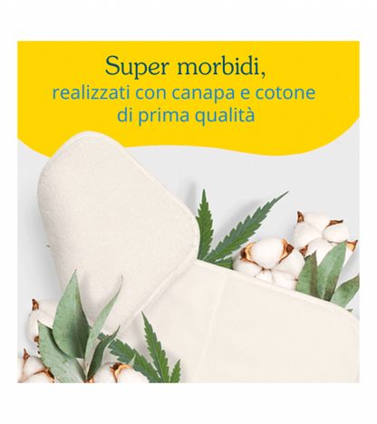 Inserti in Canapa e Cotone Charlie Banana - 3 pz.