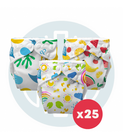 Kit 25 Pannolini Lavabili pocket Charlie Banana