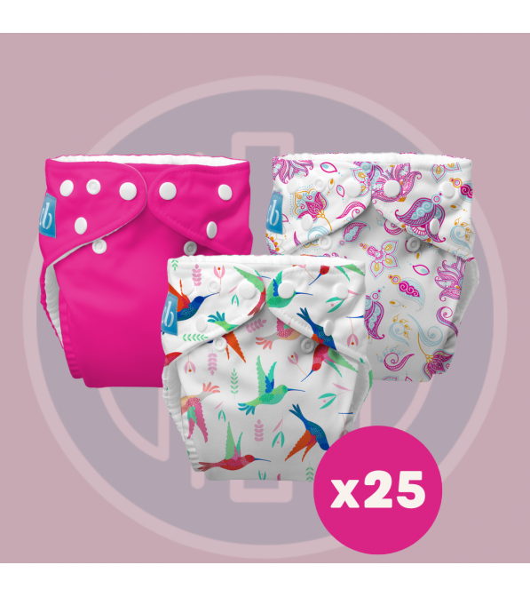 Kit 25 Pannolini Lavabili pocket Charlie Banana