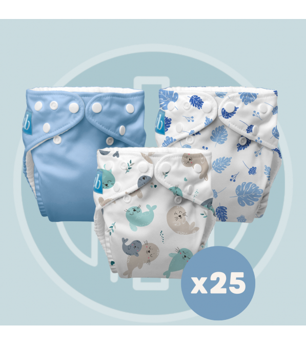 Kit 25 Pannolini Lavabili pocket Charlie Banana