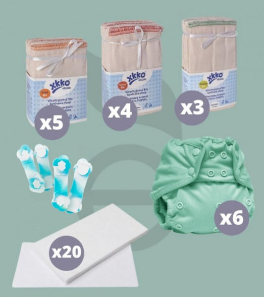 Kit Completo 72 Pannolini Lavabili Prefold