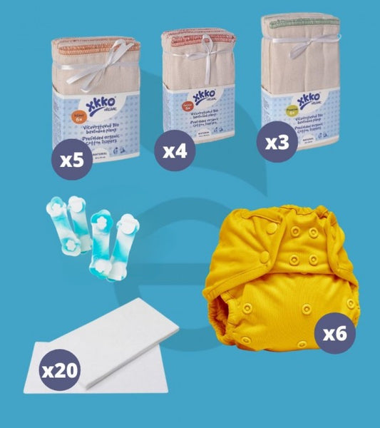 Kit Completo 72 Pannolini Lavabili Prefold