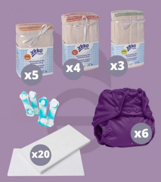 Kit Completo 72 Pannolini Lavabili Prefold