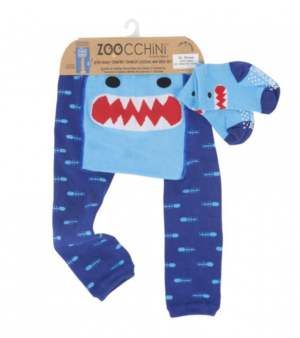 Leggings Zoocchini con calzini antiscivolo abbinati - 12/18 mesi