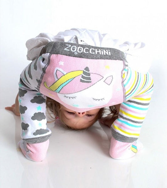 Leggings Zoocchini con calzini antiscivolo abbinati - 12/18 mesi