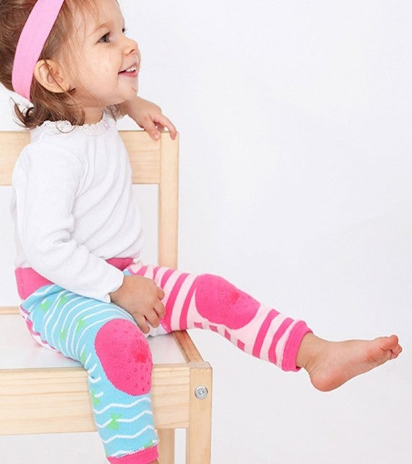 Leggings Zoocchini con calzini antiscivolo abbinati - 6/12 mesi