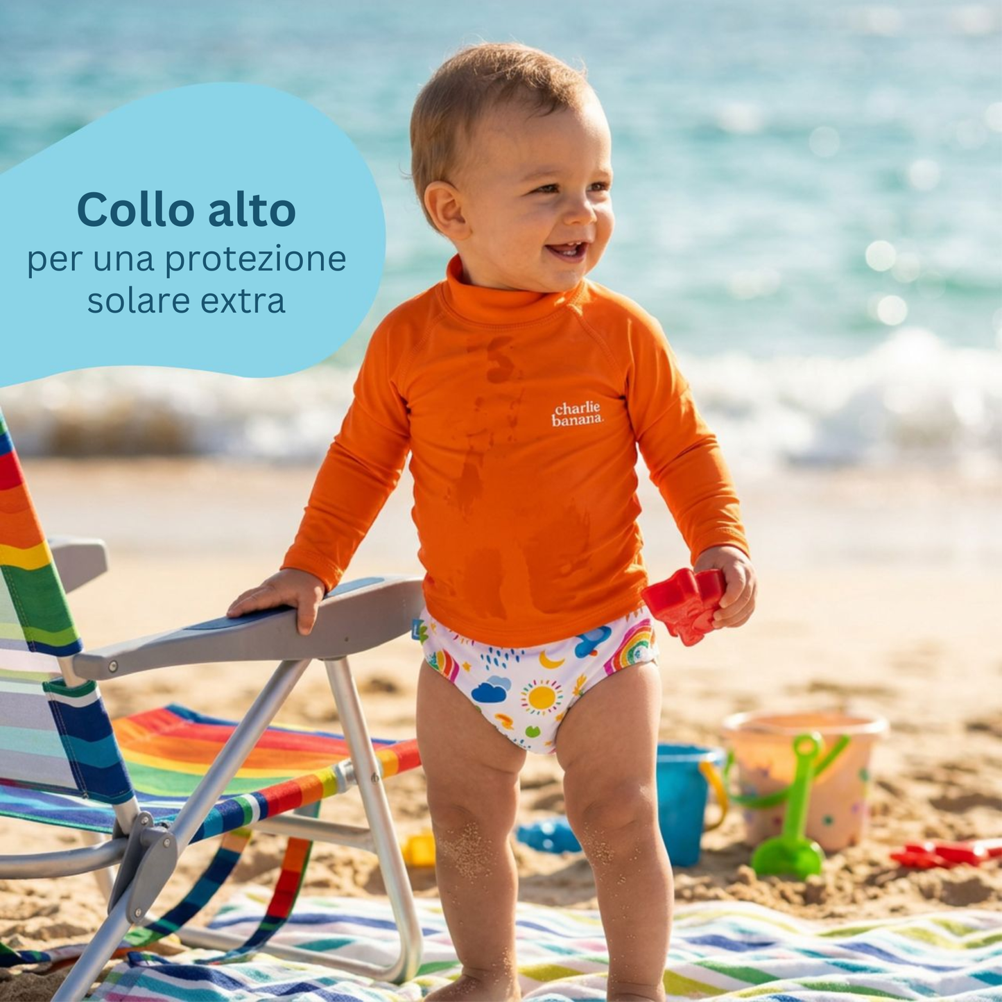 Maglia Protezione UV UPF50+ -  S (12-18 mesi)